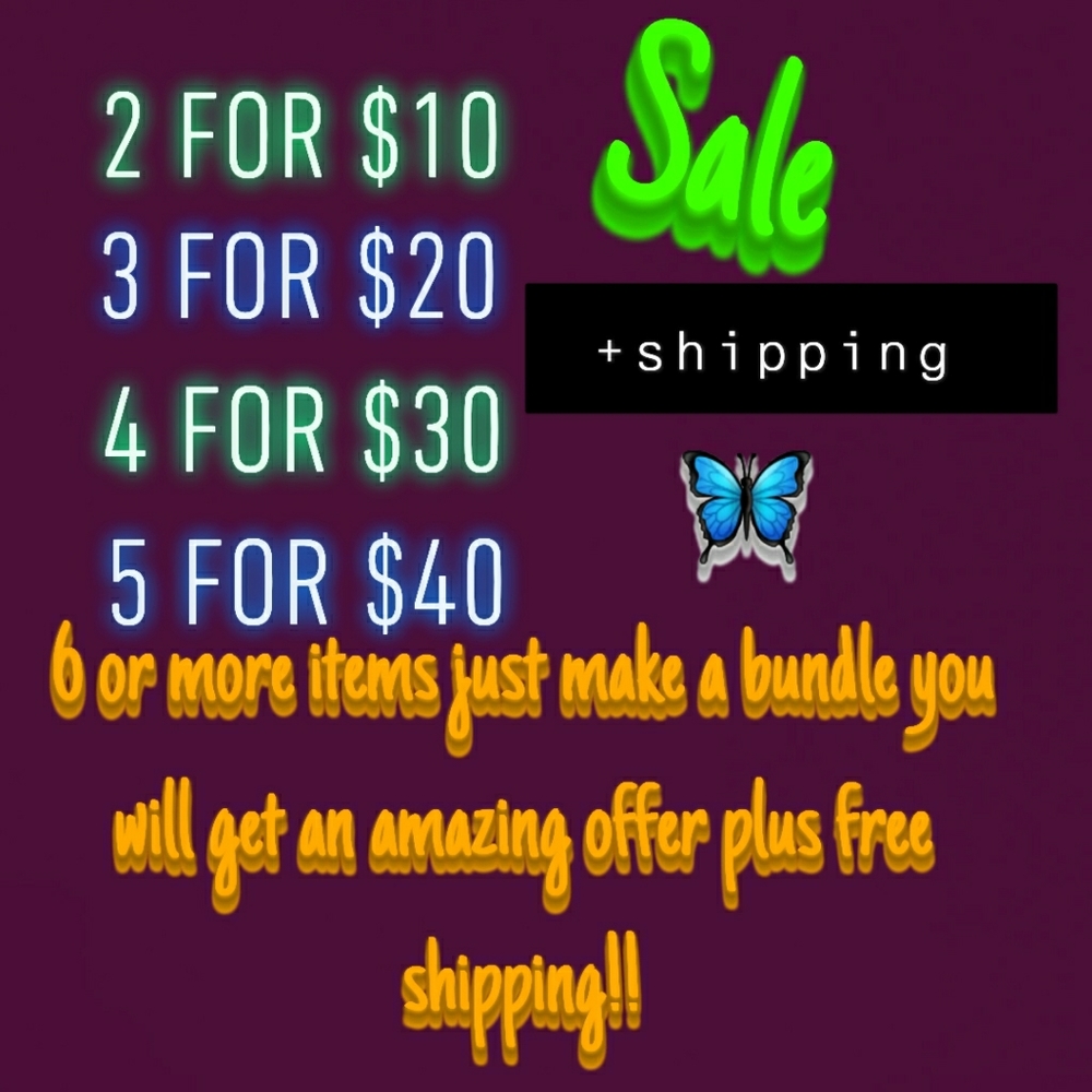 SALE!!! ENDS 04/30. PLEASE HELP EMPTY MY CLOSET!